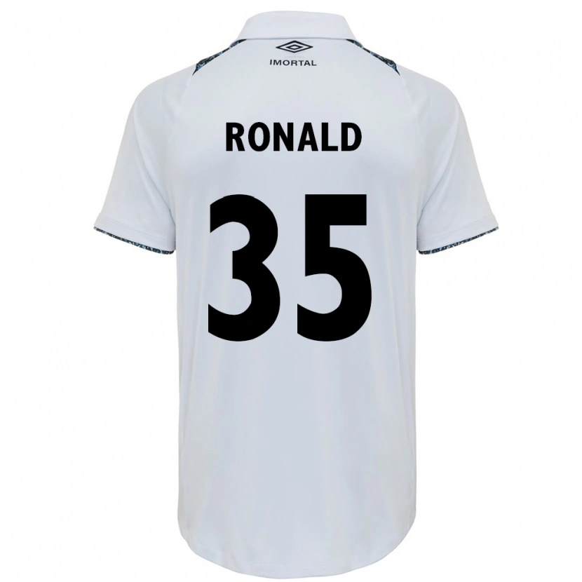 Danxen Mænd Ronald #35 Blå Sort Hvid Udebane Spillertrøjer 2025/26 Trøje T-Shirt