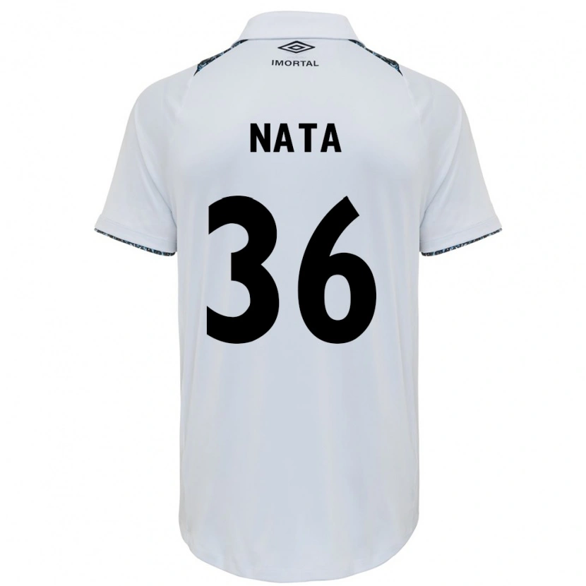 Danxen Mænd Natã #36 Blå Sort Hvid Udebane Spillertrøjer 2025/26 Trøje T-Shirt