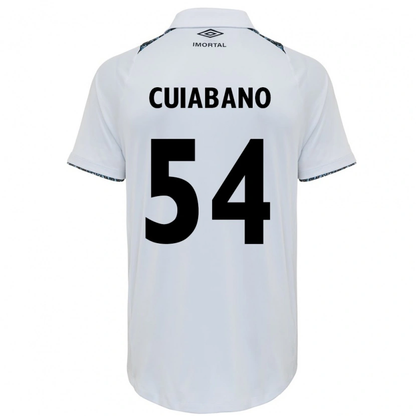 Danxen Mænd Cuiabano #54 Blå Sort Hvid Udebane Spillertrøjer 2025/26 Trøje T-Shirt