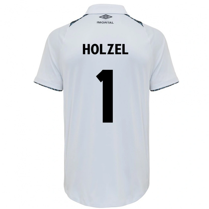 Danxen Mænd Vivi Holzel #1 Blå Sort Hvid Udebane Spillertrøjer 2025/26 Trøje T-Shirt