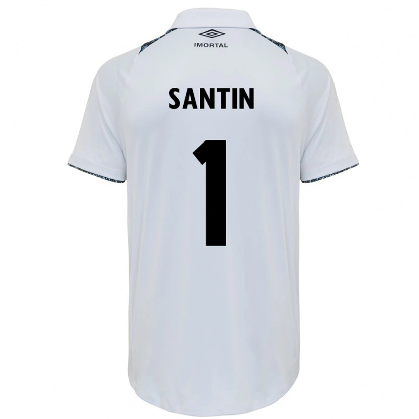 Danxen Mænd Duda Santin #1 Blå Sort Hvid Udebane Spillertrøjer 2025/26 Trøje T-Shirt