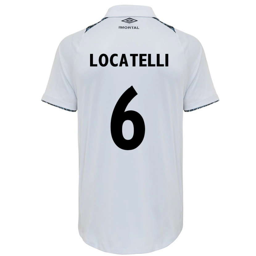 Danxen Mænd Natane Locatelli #6 Blå Sort Hvid Udebane Spillertrøjer 2025/26 Trøje T-Shirt
