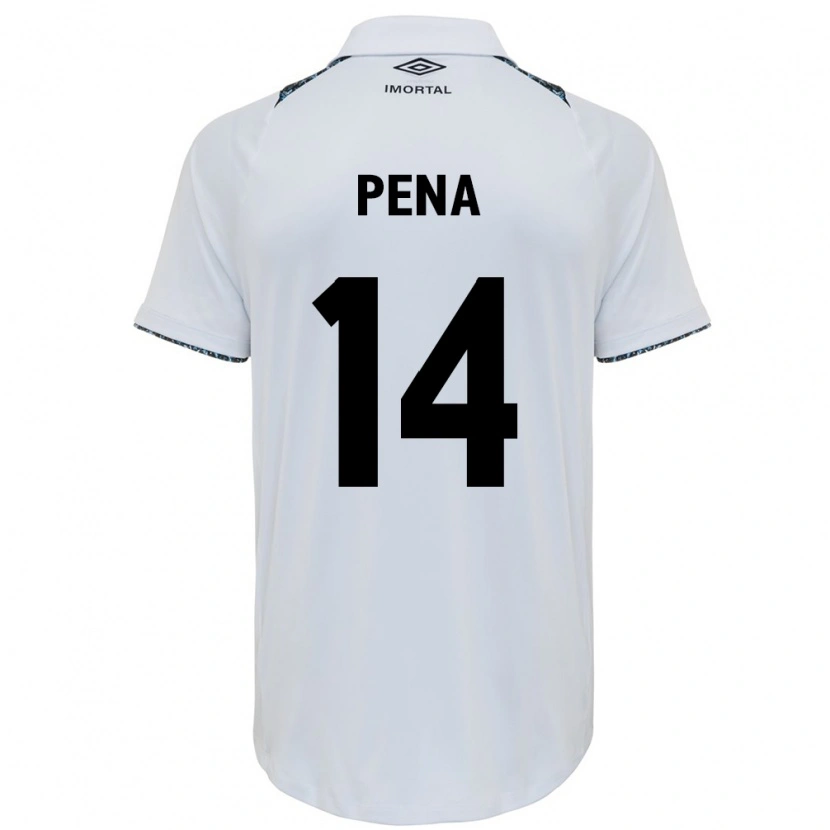 Danxen Mænd Jessica Peña #14 Blå Sort Hvid Udebane Spillertrøjer 2025/26 Trøje T-Shirt
