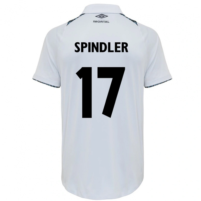 Danxen Mænd Luana Spindler #17 Blå Sort Hvid Udebane Spillertrøjer 2025/26 Trøje T-Shirt