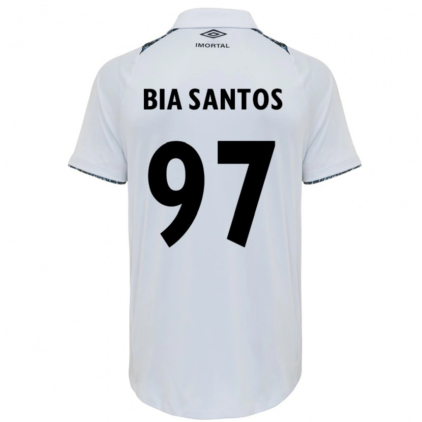 Danxen Mænd Bia Santos #97 Blå Sort Hvid Udebane Spillertrøjer 2025/26 Trøje T-Shirt