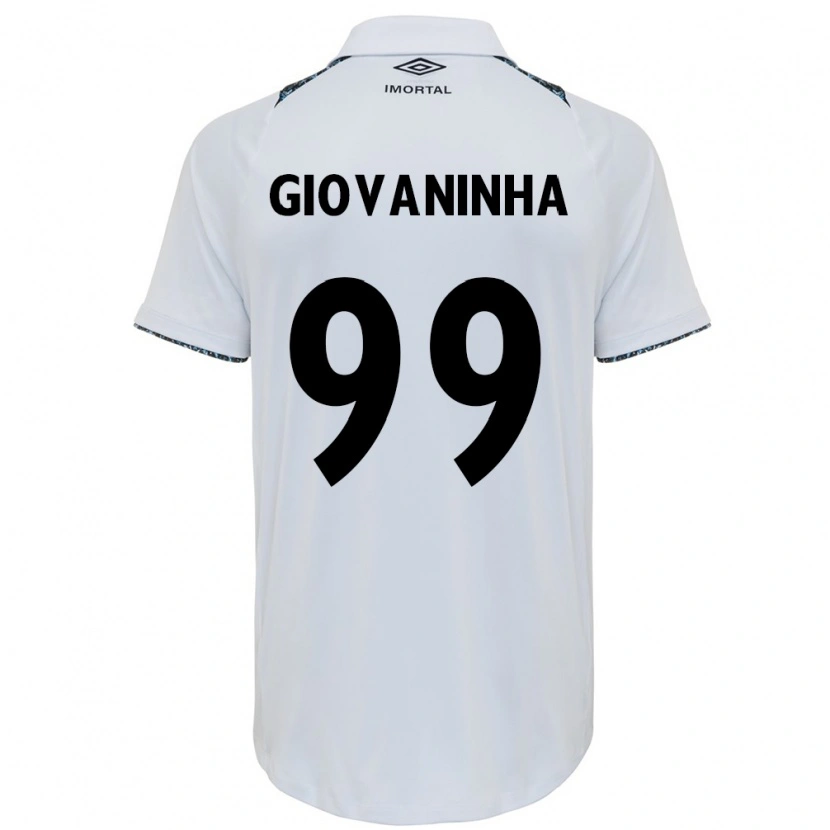 Danxen Mænd Giovaninha #99 Blå Sort Hvid Udebane Spillertrøjer 2025/26 Trøje T-Shirt