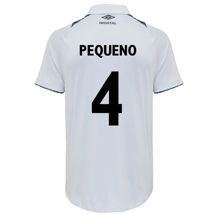 Danxen Mænd Paula Renata Marques Pequeno #4 Blå Sort Hvid Udebane Spillertrøjer 2025/26 Trøje T-Shirt