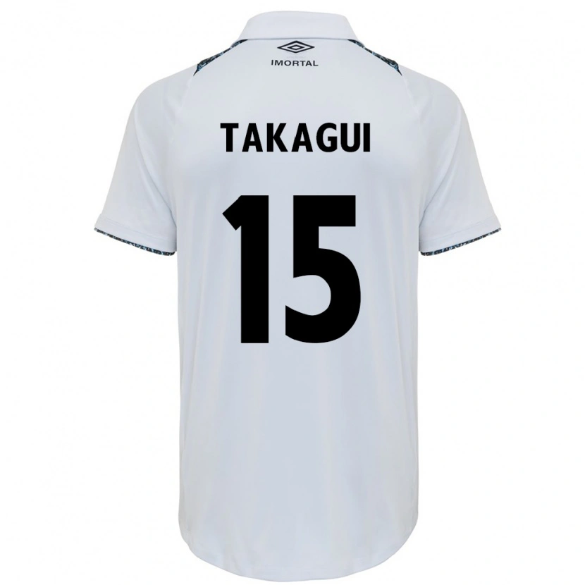 Danxen Mænd Ana Tiemi Takagui #15 Blå Sort Hvid Udebane Spillertrøjer 2025/26 Trøje T-Shirt