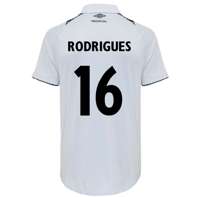 Danxen Mænd Fernanda Garay Rodrigues #16 Blå Sort Hvid Udebane Spillertrøjer 2025/26 Trøje T-Shirt