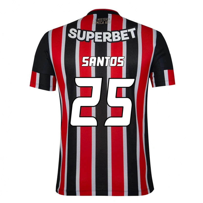 Danxen Mænd Mariana Santos #25 Rød Sort Hvid Udebane Spillertrøjer 2025/26 Trøje T-Shirt