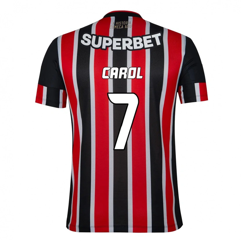 Danxen Mænd Carol #7 Rød Sort Hvid Udebane Spillertrøjer 2025/26 Trøje T-Shirt