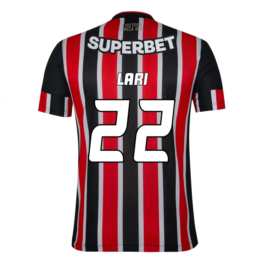 Danxen Mænd Lari #22 Rød Sort Hvid Udebane Spillertrøjer 2025/26 Trøje T-Shirt