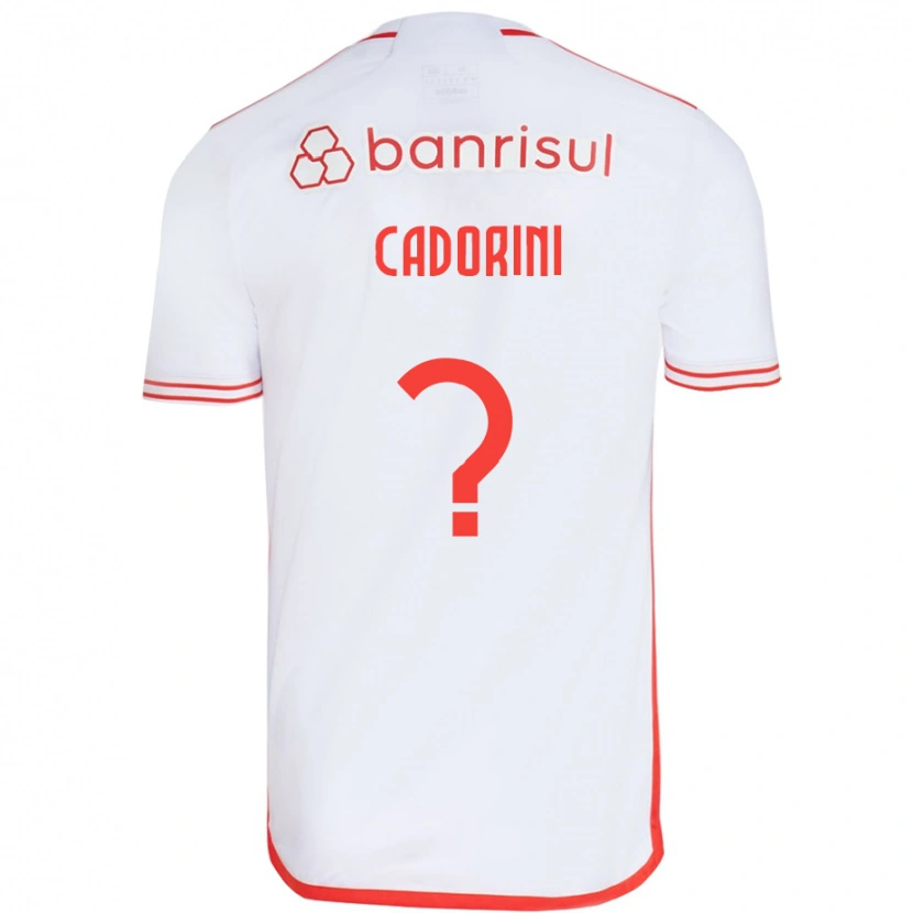 Danxen Mænd Matheus Cadorini #0 Rød Hvid Udebane Spillertrøjer 2025/26 Trøje T-Shirt