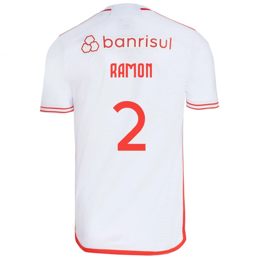 Danxen Mænd Ramon #2 Rød Hvid Udebane Spillertrøjer 2025/26 Trøje T-Shirt