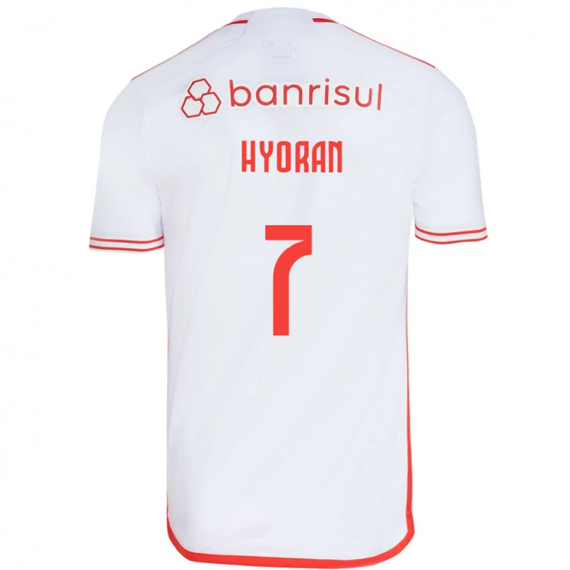 Danxen Mænd Hyoran #7 Rød Hvid Udebane Spillertrøjer 2025/26 Trøje T-Shirt