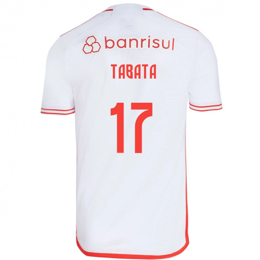 Danxen Mænd Bruno Tabata #17 Rød Hvid Udebane Spillertrøjer 2025/26 Trøje T-Shirt