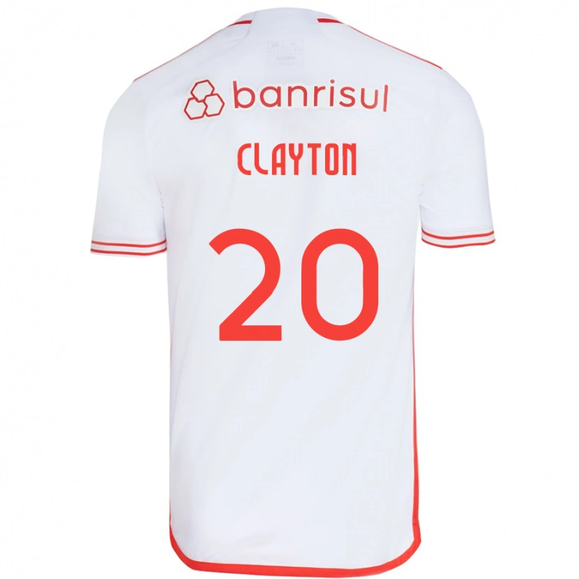 Danxen Mænd Clayton #20 Rød Hvid Udebane Spillertrøjer 2025/26 Trøje T-Shirt