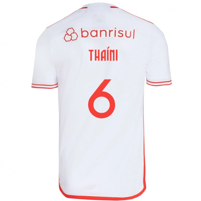 Danxen Mænd Thaíni #6 Rød Hvid Udebane Spillertrøjer 2025/26 Trøje T-Shirt