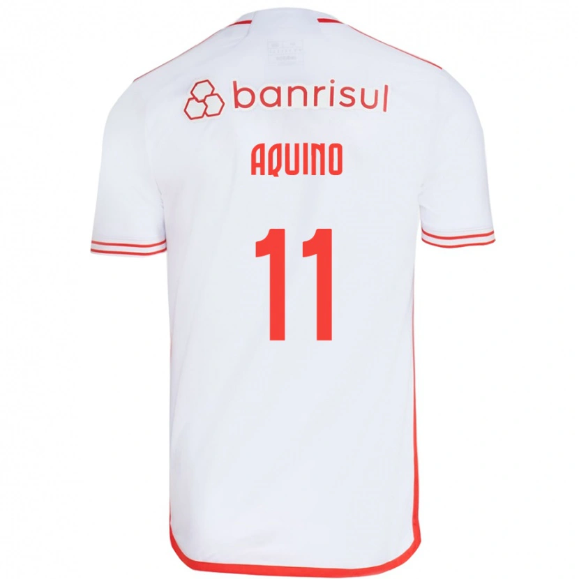 Danxen Mænd Belén Aquino #11 Rød Hvid Udebane Spillertrøjer 2025/26 Trøje T-Shirt