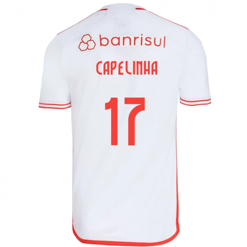 Danxen Mænd Capelinha #17 Rød Hvid Udebane Spillertrøjer 2025/26 Trøje T-Shirt