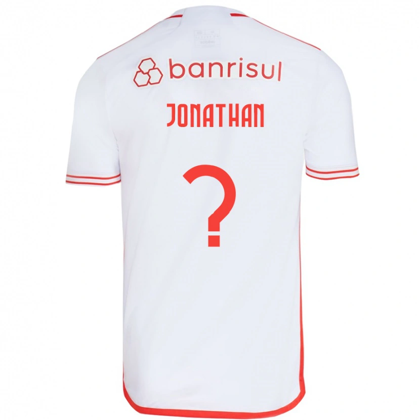 Danxen Mænd Jonathan #0 Rød Hvid Udebane Spillertrøjer 2025/26 Trøje T-Shirt