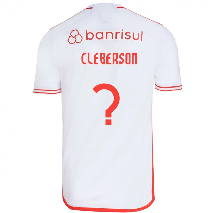 Danxen Mænd Cleberson #0 Rød Hvid Udebane Spillertrøjer 2025/26 Trøje T-Shirt