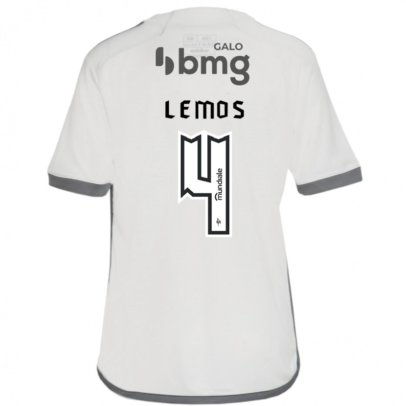 Danxen Mænd Mauricio Lemos #4 Hvid Sort Udebane Spillertrøjer 2025/26 Trøje T-Shirt