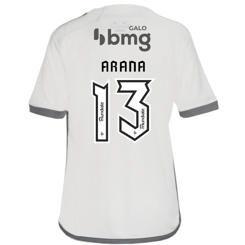 Danxen Mænd Guilherme Arana #13 Hvid Sort Udebane Spillertrøjer 2025/26 Trøje T-Shirt