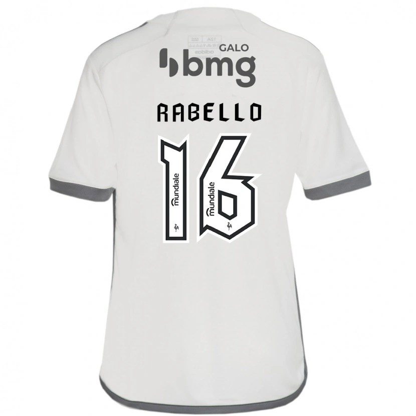 Danxen Mænd Igor Rabello #16 Hvid Sort Udebane Spillertrøjer 2025/26 Trøje T-Shirt