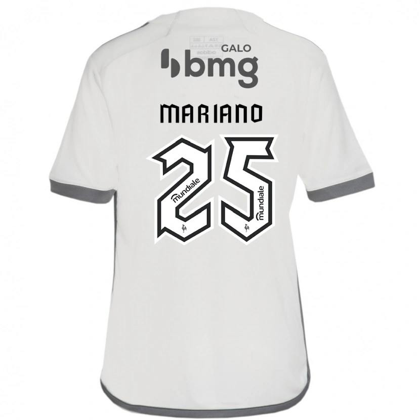 Danxen Mænd Mariano #25 Hvid Sort Udebane Spillertrøjer 2025/26 Trøje T-Shirt