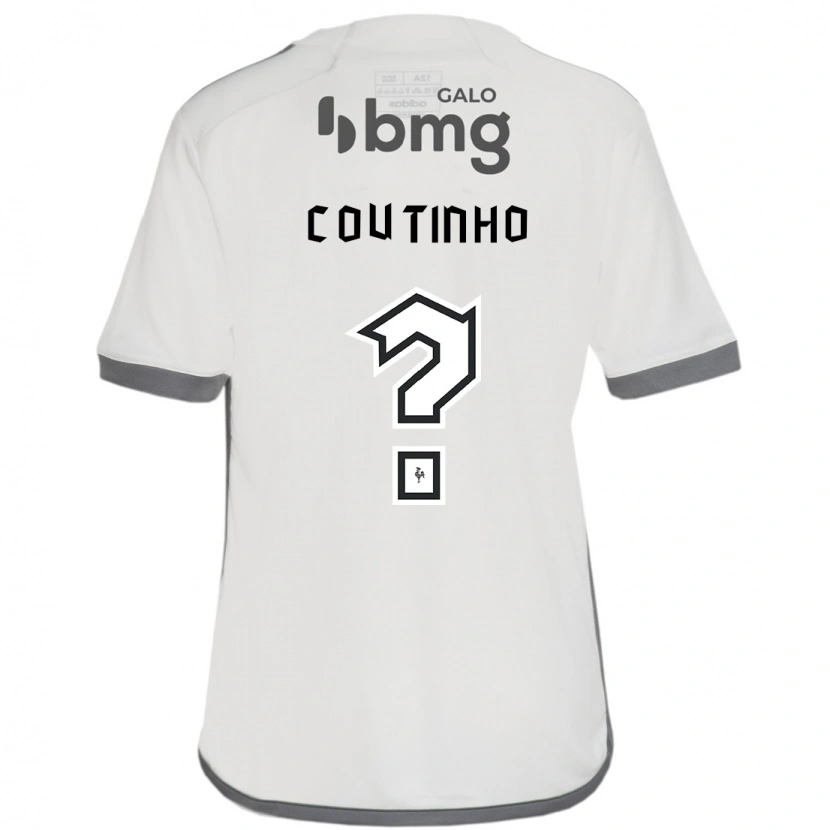 Danxen Mænd Coutinho #0 Hvid Sort Udebane Spillertrøjer 2025/26 Trøje T-Shirt