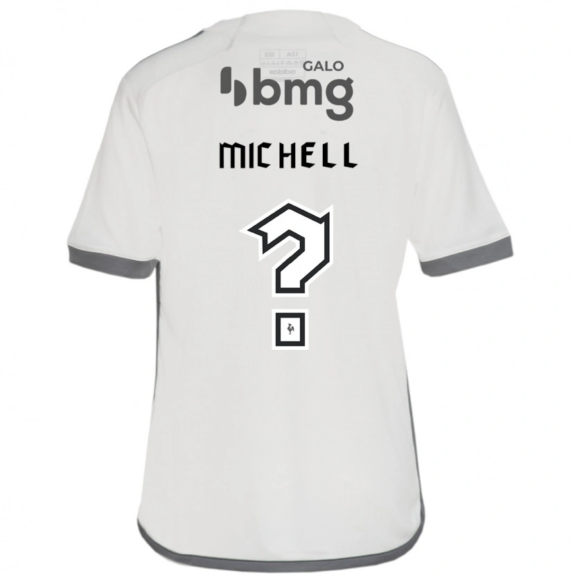 Danxen Mænd Victor Michell #0 Hvid Sort Udebane Spillertrøjer 2025/26 Trøje T-Shirt
