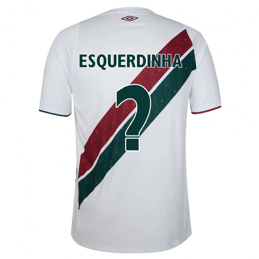 Danxen Mænd Esquerdinha #0 Grøn Maroon Hvid Udebane Spillertrøjer 2025/26 Trøje T-Shirt