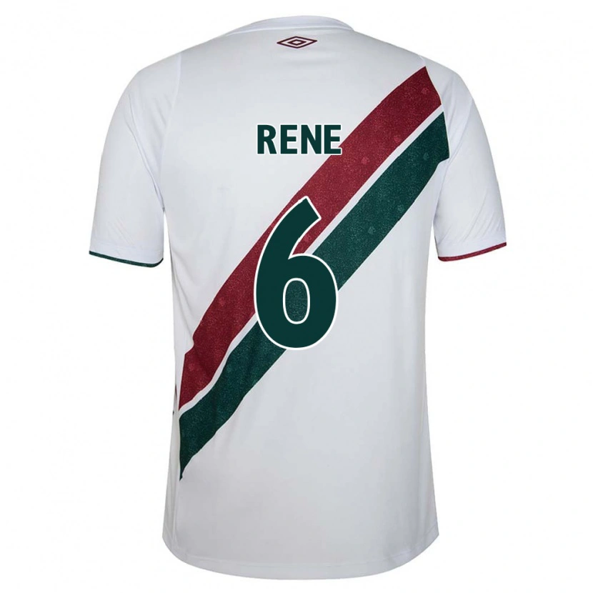 Danxen Mænd Renê #6 Grøn Maroon Hvid Udebane Spillertrøjer 2025/26 Trøje T-Shirt