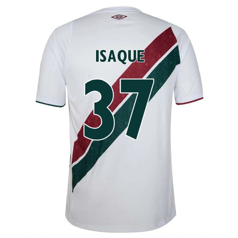 Danxen Mænd Isaque #37 Grøn Maroon Hvid Udebane Spillertrøjer 2025/26 Trøje T-Shirt