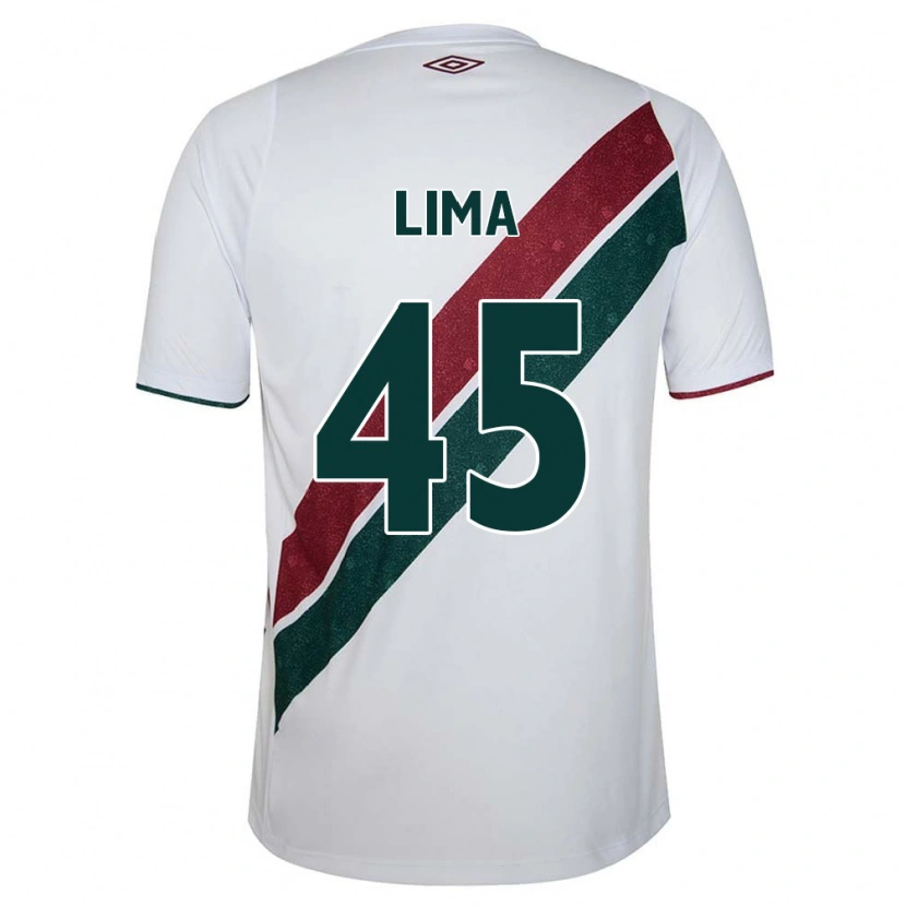 Danxen Mænd Lima #45 Hvid Grøn Maroon Udebane Spillertrøjer 2025/26 Trøje T-Shirt