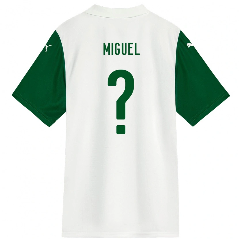 Danxen Mænd Carlos Miguel #0 Grøn Hvid Udebane Spillertrøjer 2025/26 Trøje T-Shirt