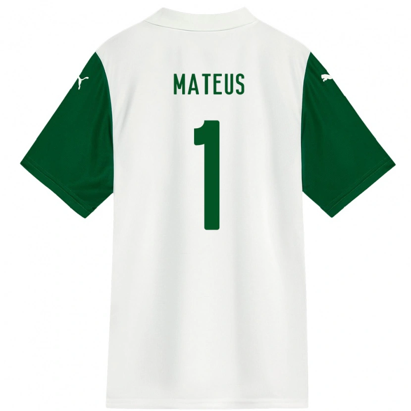 Danxen Mænd Mateus #1 Grøn Hvid Udebane Spillertrøjer 2025/26 Trøje T-Shirt