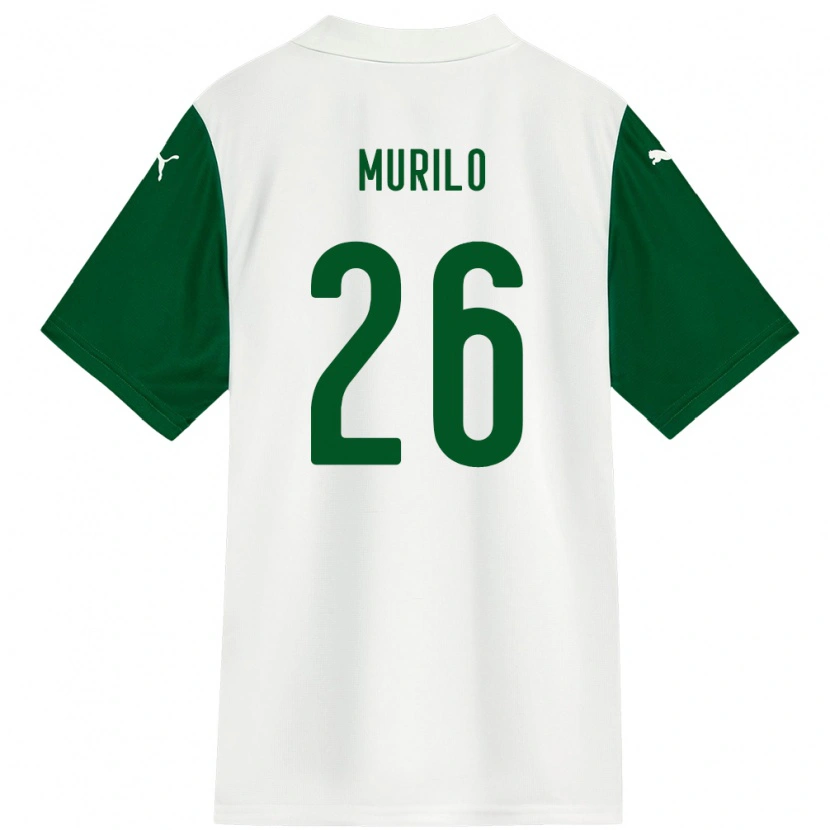 Danxen Mænd Murilo #26 Grøn Hvid Udebane Spillertrøjer 2025/26 Trøje T-Shirt