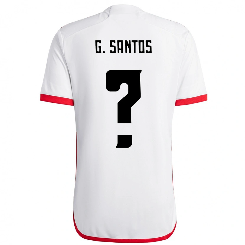 Danxen Mænd Guilherme Santos #0 Rød Sort Udebane Spillertrøjer 2025/26 Trøje T-Shirt
