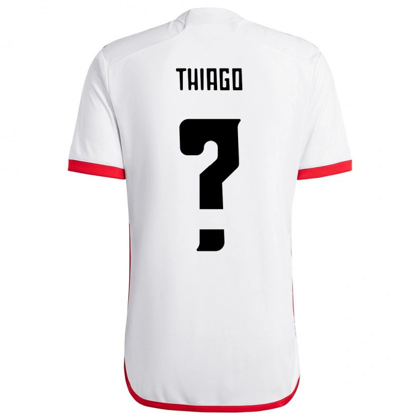 Danxen Mænd Victor Thiago #0 Rød Sort Udebane Spillertrøjer 2025/26 Trøje T-Shirt