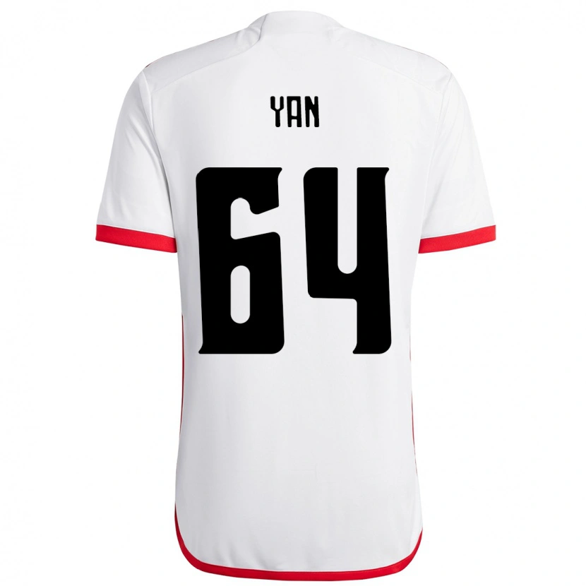 Danxen Mænd Wallace Yan #64 Rød Sort Udebane Spillertrøjer 2025/26 Trøje T-Shirt
