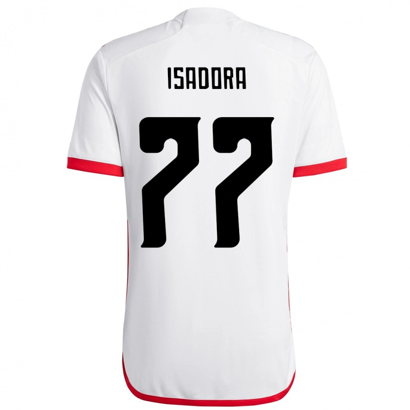 Danxen Mænd Isadora #77 Rød Sort Udebane Spillertrøjer 2025/26 Trøje T-Shirt