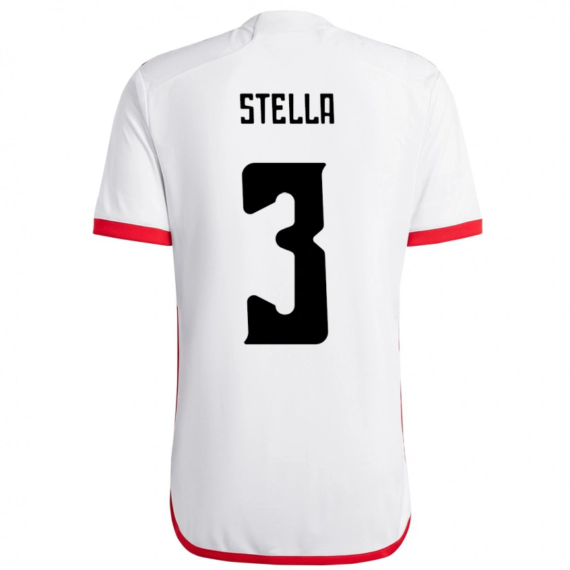 Danxen Mænd Stella #3 Rød Sort Udebane Spillertrøjer 2025/26 Trøje T-Shirt