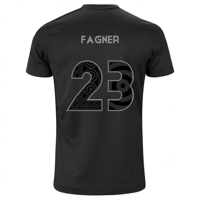 Danxen Mænd Fagner #23 Hvid Sort Udebane Spillertrøjer 2025/26 Trøje T-Shirt
