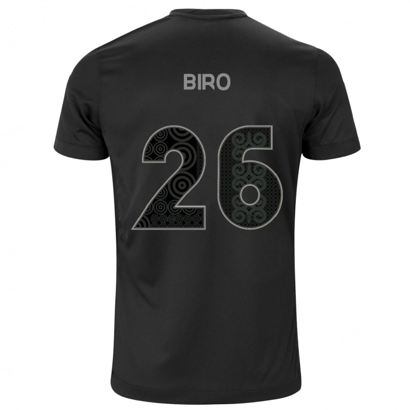 Danxen Mænd Biro #26 Hvid Sort Udebane Spillertrøjer 2025/26 Trøje T-Shirt