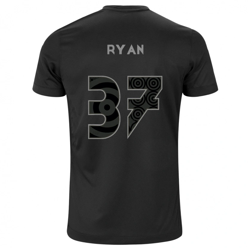 Danxen Mænd Ryan #37 Hvid Sort Udebane Spillertrøjer 2025/26 Trøje T-Shirt
