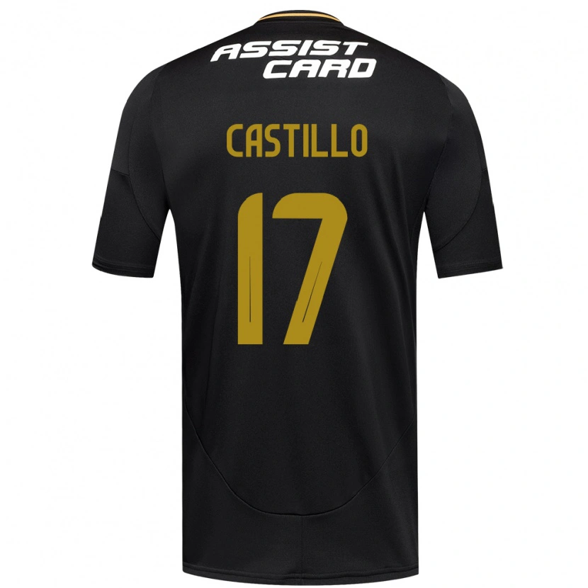 Danxen Mænd Fabián Castillo #17 Sort Hvid Gul Udebane Spillertrøjer 2025/26 Trøje T-Shirt