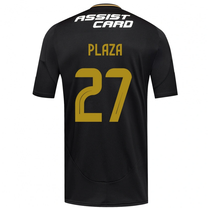 Danxen Mænd Diego Plaza #27 Sort Hvid Gul Udebane Spillertrøjer 2025/26 Trøje T-Shirt