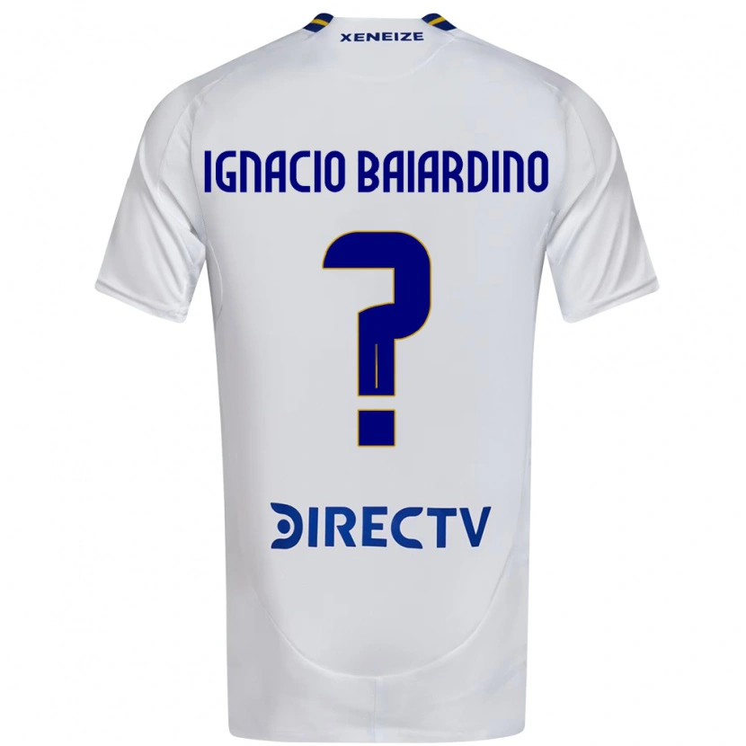 Danxen Mænd Juan Ignacio Baiardino #0 Royal Blå Gul Udebane Spillertrøjer 2025/26 Trøje T-Shirt
